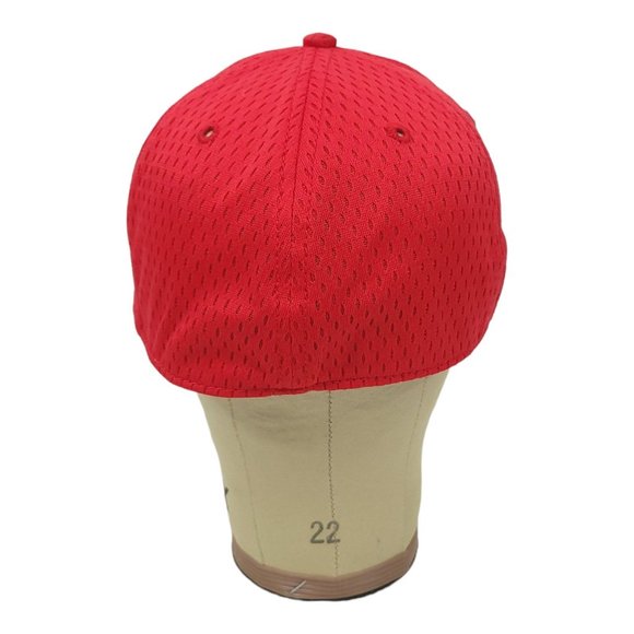 A-Flex Lamars Bar B Q Catering Size L XL Cap Fitted Trucker Red Hat - Picture 4 of 11